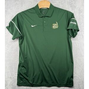 Nike Dri Fit UNC Charlotte 49ers Green‎ Short Sleeve Polo Shirt Men's Size XL